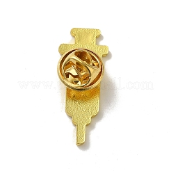 Medizinische behandlung thema backen farbe schwarz goldene zink-legierung broschen&nbsp;LS-JEWB-M037-03E-G