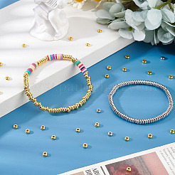 200pcs perles d'espacement en laiton 2 couleurs&nbsp;KK-PH0006-56A