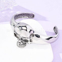 Brazaletes de acero inoxidable quirúrgico 316&nbsp;BJEW-C142-01B-AS