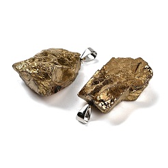 Pendentifs en cristal de quartz naturel brut électrolytique&nbsp;G-Q481-20P-04