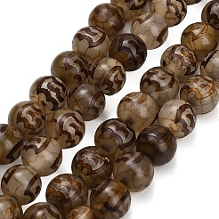Estilo tibetano dZi abalorios hebras&nbsp;GG-CBA4812-B04-10MM