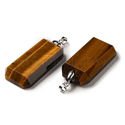 Pendentifs en œil de tigre naturel&nbsp;G-H286-05P-03