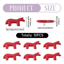 10 pezzo di perle turchesi sintetiche&nbsp;G-TADJ0001-01D