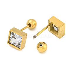 Ionenplattierung (IP) 304 Edelstahl-Ohrstöpsel Messgeräte&nbsp;EJEW-H012-15G