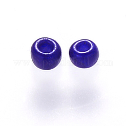 8/0 perles de rocaille rondes en verre de peinture de cuisson&nbsp;SEED-S036-01B-07