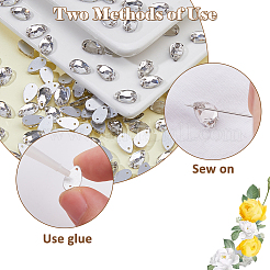150 Stück Glas-Strass zum Aufnähen.&nbsp;GLAA-HS0001-13