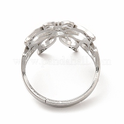 Anello regolabile a forma di farfalla con stella in acciaio inossidabile 304 anti-ossidazione per donna&nbsp;LS-RJEW-B027-08P