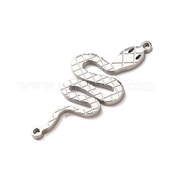 Breloques connecteurs en forme de serpent en acier inoxydable 304 émaillé&nbsp;STAS-F367-06P