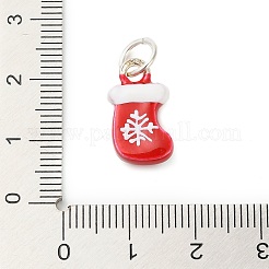 Pendentifs en alliage émaillé sur le thème de Noël&nbsp;LS-FIND-I063-01G