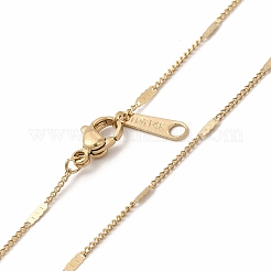 Ionenplattierung (IP) 304 Edelstahl Gliederkette Halskette für Frauen&nbsp;STAS-E185-02G