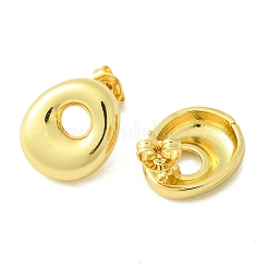Orecchini in ottone placcato a cremagliera&nbsp;EJEW-S222-01G-O