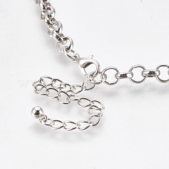 Collane con ciondoli smaltati in lega oceanica&nbsp;NJEW-WH0002-05P