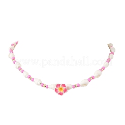 Collane da donna con fiori in argilla polimerica&nbsp;NJEW-JN06579