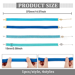 1 jeu de marque-pages en ruban élastique en nylon&nbsp;AJEW-FG0002-52