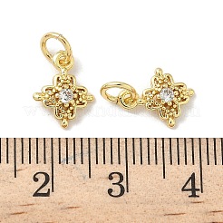 Pendentifs avec zircon cubiques à micro-pavés en laiton&nbsp;KK-Z120-14G