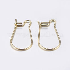 Pendientes de aro de acero inoxidable 304&nbsp;X-STAS-L198-15B-G