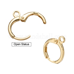 Accessoires de créoles Huggie en laiton&nbsp;KK-L179-04G