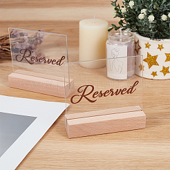 1 Set mit 12 transparenten Acryl-Tischreservierungsnummern für Gäste&nbsp;DIY-GO0003-16