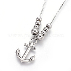 Orecchini a bottone e collane pendenti in acciaio inossidabile 304 anti-ossidazione set di gioielli&nbsp;SJEW-L136-14P
