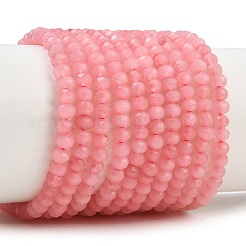 Hilos de cuentas de jade blanco natural teñido&nbsp;GG-CBAF9EE-A23-3x4mm
