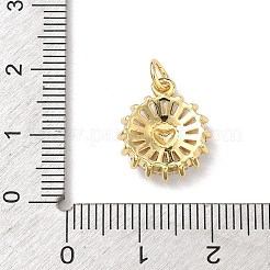 Pendentifs en laiton zircon cubique transparent&nbsp;KK-B176-01G-04