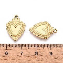 Cabochon-Fassungen für Anhänger aus Edelstahl 304&nbsp;STAS-T067-03G