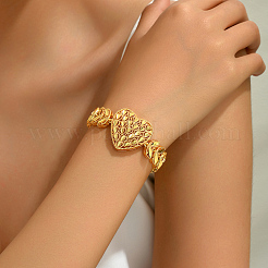 Ethno Vintage Messing Hohle Herzförmige Gliederarmbänder für Damen&nbsp;YY6281
