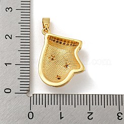 Ciondoli natalizi in ottone con micro pavé di zirconi&nbsp;KK-H468-02A-02G
