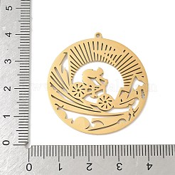 Pendentifs en acier inoxydable 304&nbsp;LS-STAS-F326-04G