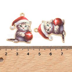 Noël pendentifs émail en alliage&nbsp;ENAM-K069-43B