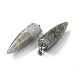 Natürliche Labradorit spitze Anhänger&nbsp;G-D040-01P-B04
