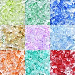 100 Stück Backfarbe transparente Glasperlen&nbsp;DGLA-YW0001-35D