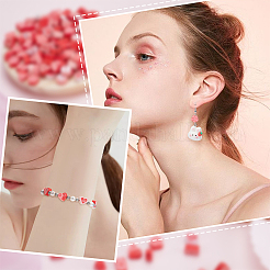 200 stücke 10 stile valentinstag thema handgemachte fimo perlen&nbsp;CLAY-SC0001-72