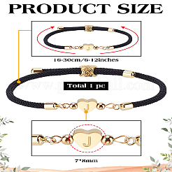1 verstellbares Nylonband-Armband für Damen und Herren.&nbsp;BJEW-LP0001-30J