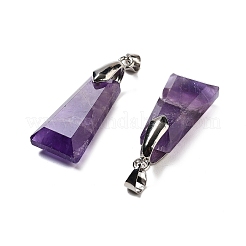 Natürliche Amethyst facettierte Anhänger&nbsp;G-F774-02C