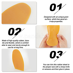 Schuhreparaturmaterial aus Gummi für Lederschuhe und -stiefel&nbsp;DIY-WH0430-024A