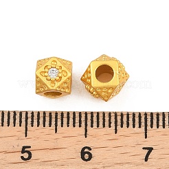 Messing pflastern Zirkonia Perlen&nbsp;KK-A292-07MG-02