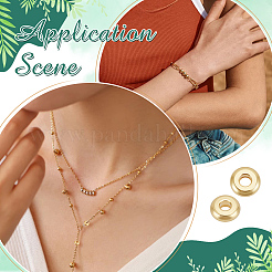 Cuentas de latón 200pcs&nbsp;KK-ME0001-70B-G