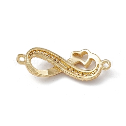 Charms connettore in ottone placcato cremagliera con micro pavé di zirconi chiari&nbsp;KK-A175-02G