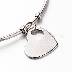 Bracciali a polsino in acciaio inossidabile 304 anti-ossidazione&nbsp;BJEW-JB02389-04