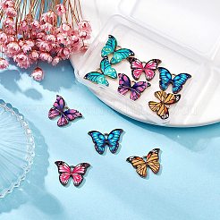 10pcs pendentifs en alliage imprimé 5 couleurs&nbsp;ENAM-YW0003-19