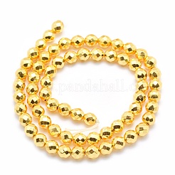 Chapelets de perles en hématite synthétique sans magnétiques&nbsp;G-L485-03B-G