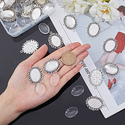 100 Stück DIY-Set zur Herstellung ovaler Anhänger&nbsp;DIY-AR0001-35AS