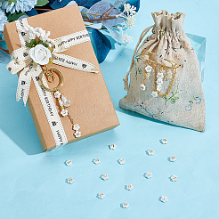 26 Stück 26 Stile natürliche weiße Muschelblumenperlen&nbsp;BSHE-PH0001-60