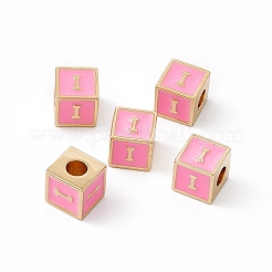 Cremagliera smalto perle di ottone placcatura&nbsp;KK-B060-04G-05I
