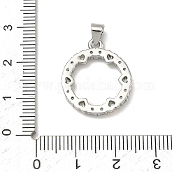Valentinstag Messing Micro Pave klare Zirkonia Anhänger&nbsp;KK-A293-19C-G