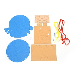 The earth day theme diy erdförmige beutel-kits aus nicht gewebtem stoff cartoon&nbsp;DIY-WH0001-40