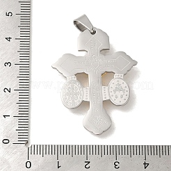 Pendentifs en acier inoxydable 304 avec placage ionique (IP)&nbsp;STAS-C103-02GP