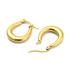 Orecchini a cerchio in acciaio inossidabile 304 con placcatura sotto vuoto pvd per donna&nbsp;EJEW-Q772-10G