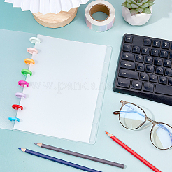 Indexregister-Trennblätter aus Kunststoff für Notizbücher mit Plattenbindung&nbsp;LS-AJEW-WH0270-719A-03